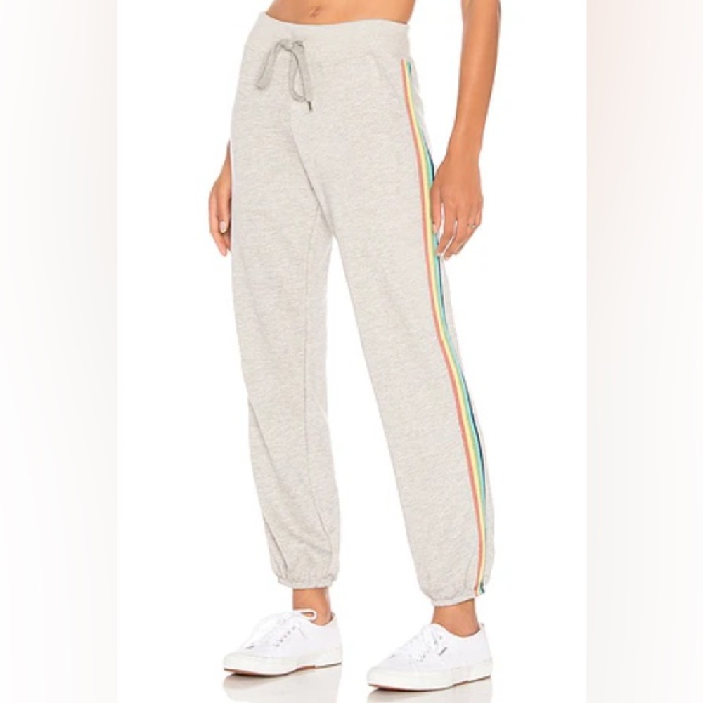 Sundry Rainbow Stripe Sweatpants